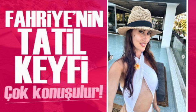 Fahriye Evcen'den tatil paylaşımı geldi! Aile boyu pozlar!
