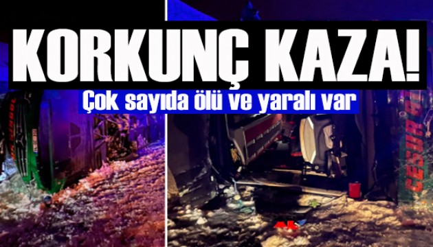 Bingöl'de yolcu otobüsü devrildi: Yeni atanan doktor ve eşi öldü, 16 yaralı