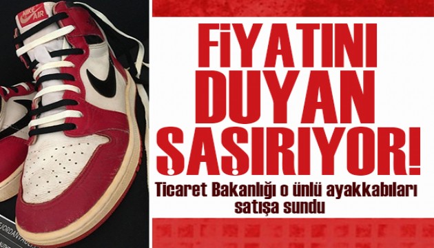Ticaret Bakanlığı'ndan satılık Michael Jordan imzalı ayakkabı
