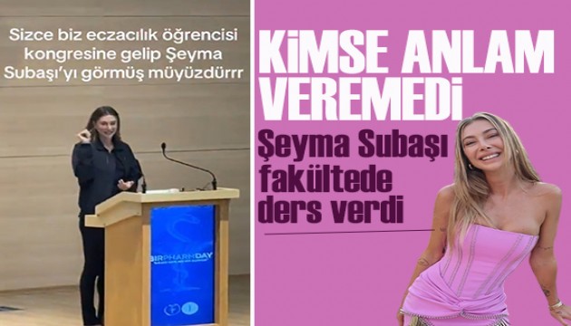 Şeyma Şubaşı'dan eczacılık öğrencilerine konferans