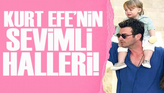 Kıvanç Tatlıtuğ ve Başak Dizer'in oğlundan sevimli anlar