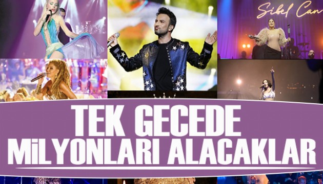 Tek gecede milyonlar! İşte ünlülerin yılbaşı ücretleri