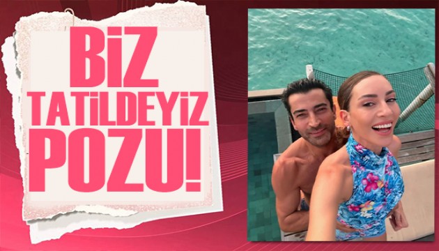 Sinem Kobal ve Kenan İmirzalıoğlu'ndan romantik tatil karesi!