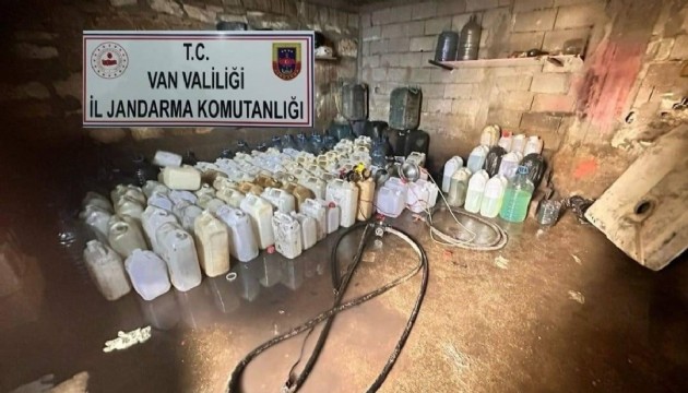 531 litre kaçak motorin ele geçirildi