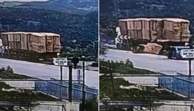 Talihsiz adam saman balyasının altında kaldı