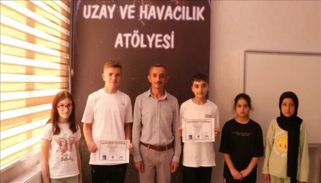 Yozgatlı öğrenciler 'keşfettiği' gök cismine RTE adını verdi