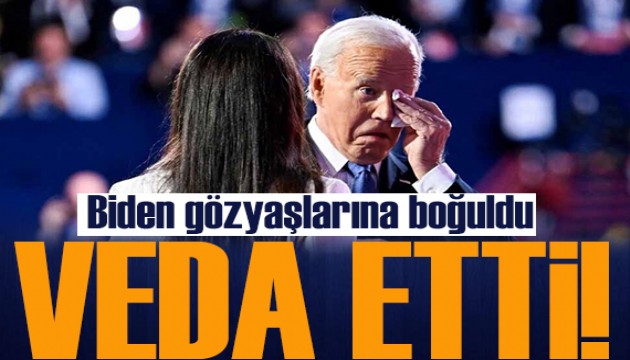 ABD Başkanı Biden, gözyaşları içinde Demokratlar'a veda etti