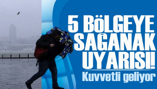 8 kent için 'sarı' alarm... Kuvvetli sağanak geliyor
