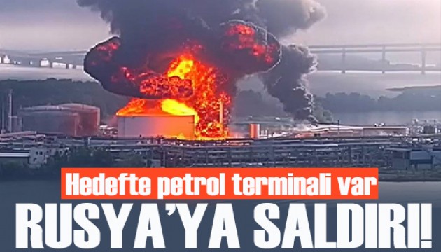 Ukrayna İHA'ları St. Petersburg'u vurdu! Hedefte petrol terminali var