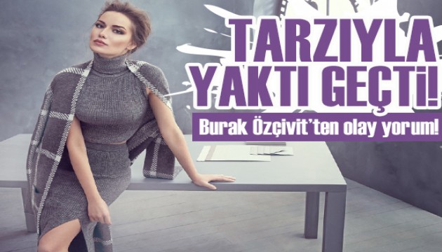 Fahriye Evcen'den sürpriz poz! Burak Özçivit'in yorumu takipçilerin dikkatinden kaçmadı