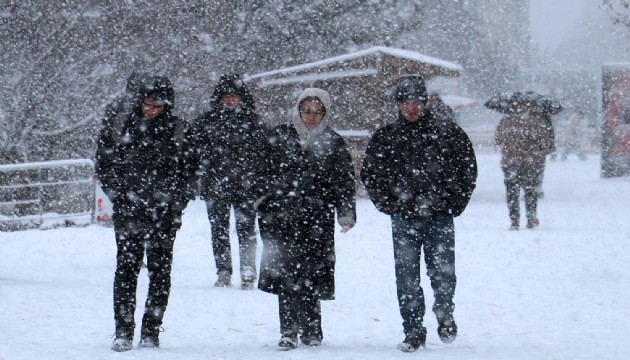 Tokat'ta yoğun kar yağışı alarm