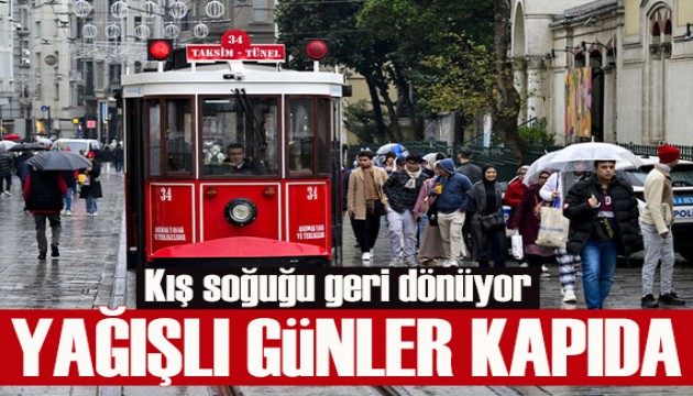 İstanbul'da yağışlı günler kapıda: Kış soğuğu geri dönüyor