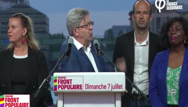 Fransa'da sol ittifakın lideri Melenchon: Filistin'i tanıyacağız