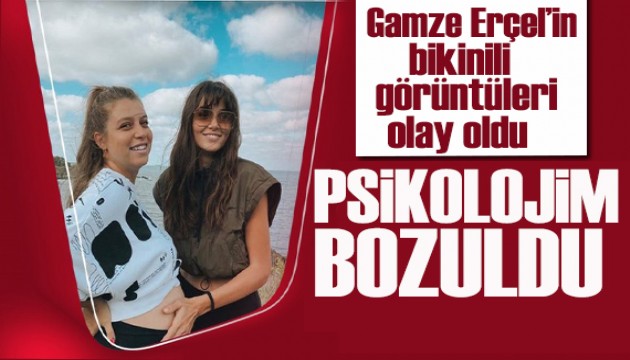 Gamze Erçel Bodrum tatilindeki fotoğraflarına tepki gösterdi