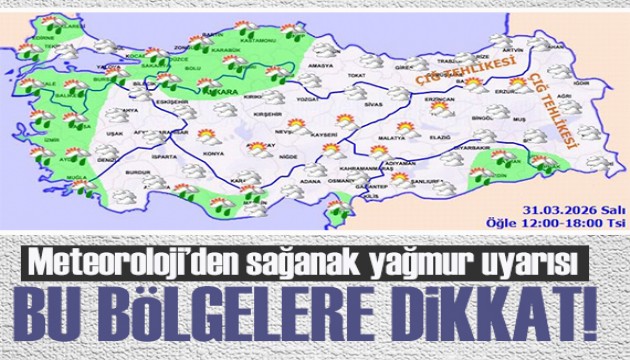 Meteoroloji'den sağanak yağmur uyarısı! Bu bölgelere dikkat