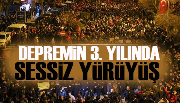 6 Şubat depremlerinin üçüncü yılı: Hatay'da sessiz yürüyüşle anma