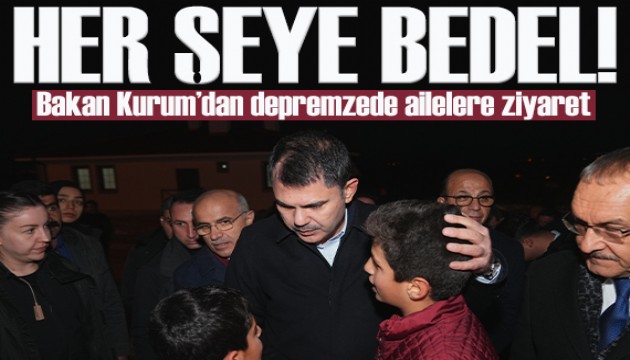 Bakan Kurum'dan köy evlerine taşınan depremzede ailelere ziyaret: “Sizin mutluluğunuz her şeye bedel”