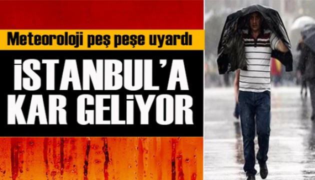 Meteoroloji'den sarı kod uyarısı: AKOM'dan İstanbul'a hafta sonu  kar geliyor