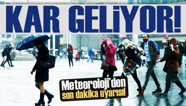 Meteoroloji bu bölgeleri uyardı: Kar ve yağmur geliyor! İşte 26 Ocak hava durumu