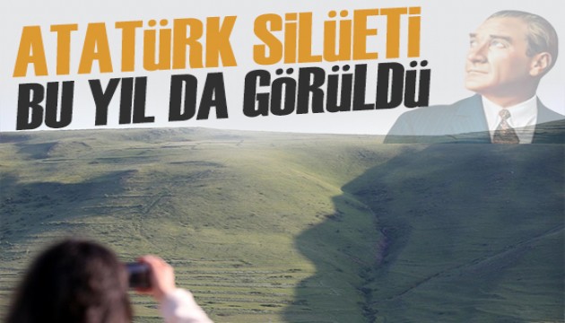 Ardahan'daki Atatürk silüeti bu yıl da görüldü