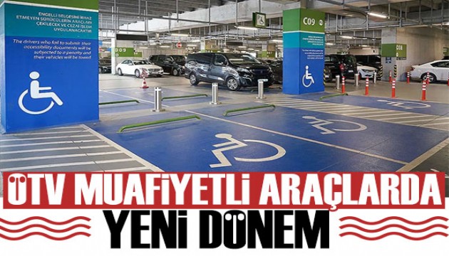 ÖTV muafiyetli araç alımlarında yeni dönem