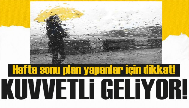 Meteoroloji uyardı! İstanbul'da hafta sonu gök gürültülü sağanak bekleniyor