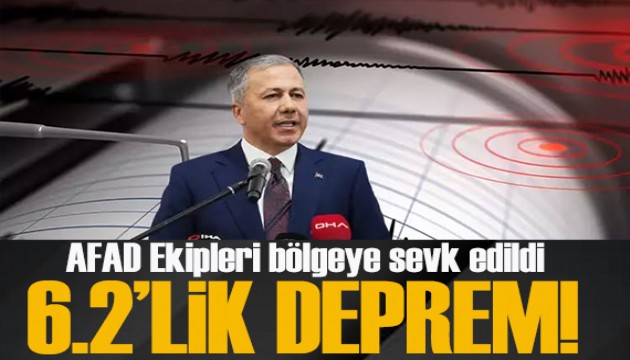 Ali Yerlikaya'dan deprem açıklaması! AFAD ekipleri deprem bölgesinde çalışmalara başladı