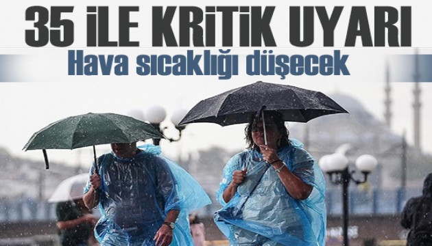 Meteoroloji'den 35 il için 