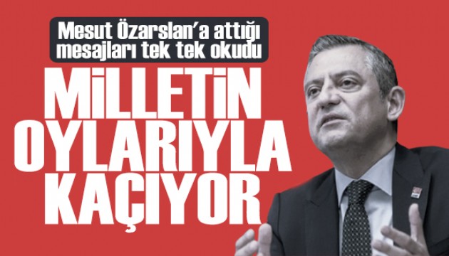 Özgür Özel'den Mesut Özarslan yanıtı: Milletin helal oylarıyla kaçıyor