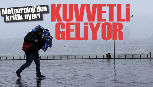 Meteoroloji'den 6 ile sarı kodlu uyarı