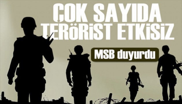 MSB duyurdu: PKK'ya ağır darbe! Etkisiz hale getirildiler
