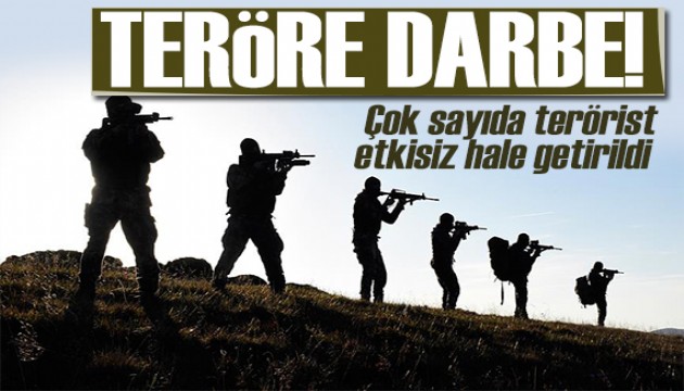 MSB duyurdu: Çok sayıda terörist etkisiz hale getirildi! Teröre ağır darbe
