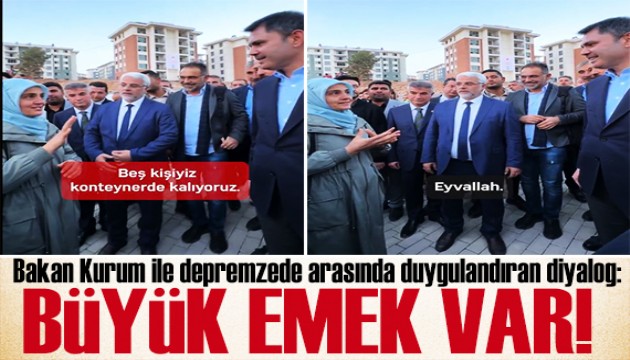 Bakan Kurum 4 ayda 5. kez Adıyaman'da! Depremzededen duygulandıran teşekkür