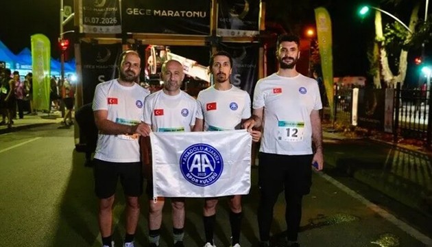 İstanbul'da Gece Maratonu koşuldu