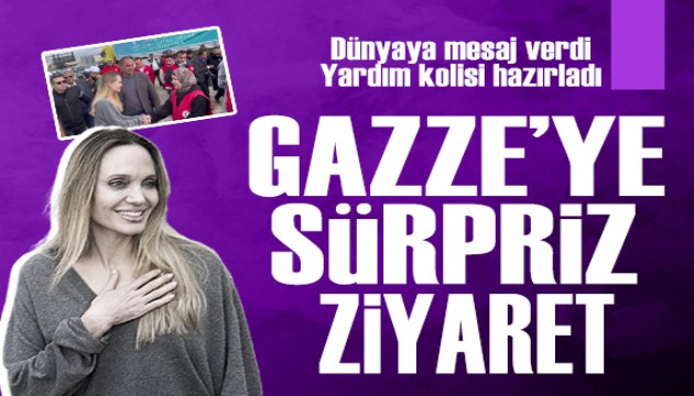 Angelina Jolie Gazze sınırını ziyaret etti
