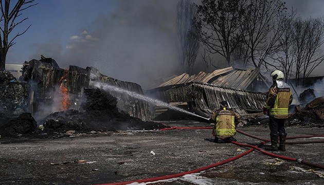 Ankara'da fabrika yangını