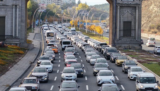 Ankara'da trafik yoğunluğu
