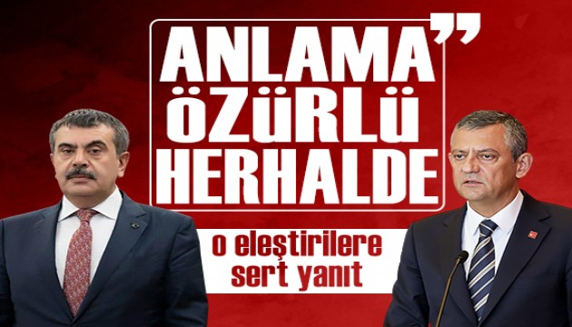 Bakan Tekin'den Özgür Özel'e sert tepki: “Anlama özürlü herhalde”