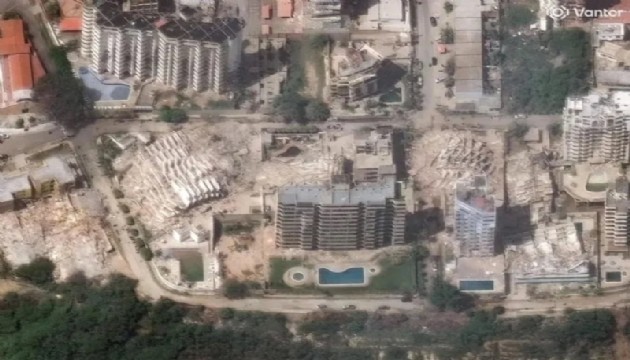 Deprem hasarı uydu kamerasında