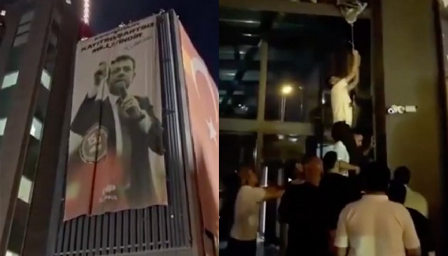 Yeni kriz! İmamoğlu'nun posteri kaldırıldı