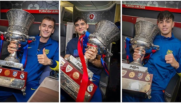Barcelona'nın kupa sevinci