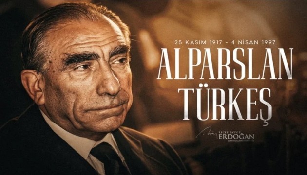 Erdoğan'dan Alparslan Türkeş mesajı