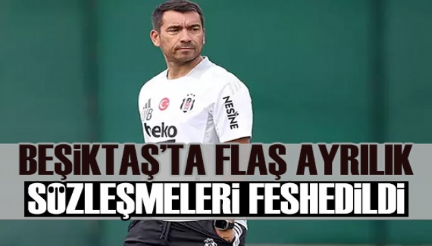 Beşiktaş'ta flaş ayrılıklar: Sözleşmeleri feshedildi