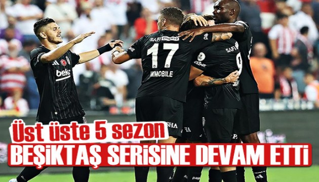 Beşiktaş'tan hatasız başlangıç: Üst üste 5. kez
