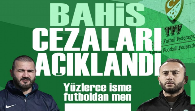 PFDK bahis cezalarını açıkladı: 153 isme hak mahrumiyeti