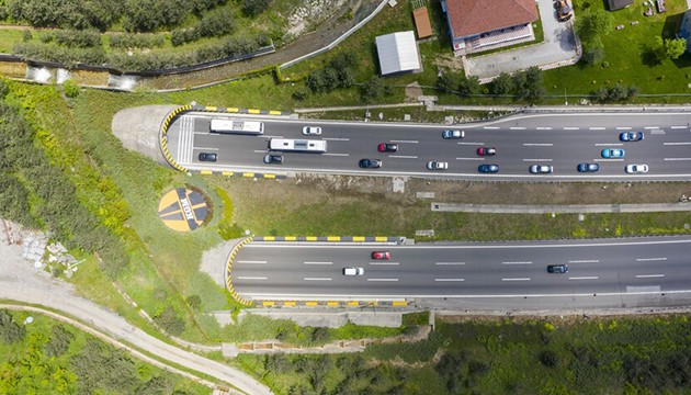 Bolu Dağı Tüneli'nden 1 milyonun üzerinde araç geçti