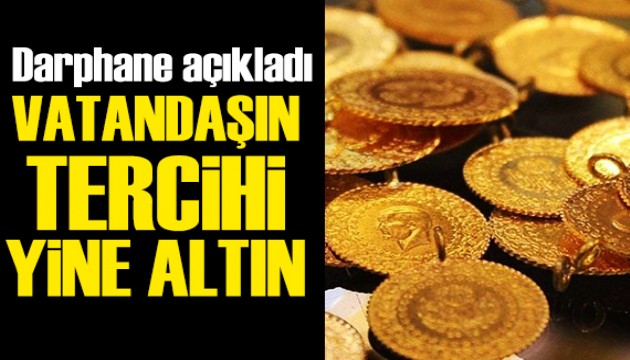 Vatandaşın tercihi yine altın oldu