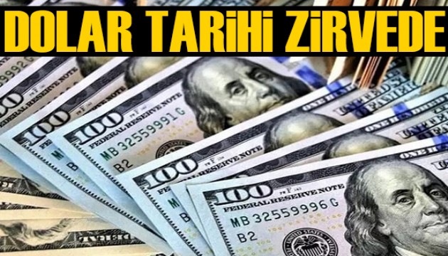 Dolar tarihi zirveyi gördü