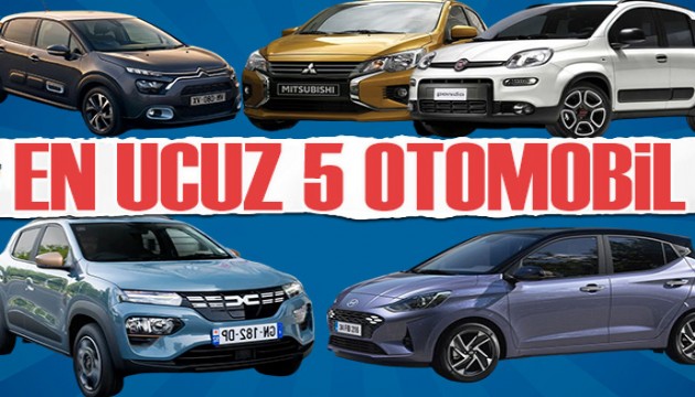 Türkiye'de satılan en ucuz 5 otomobil