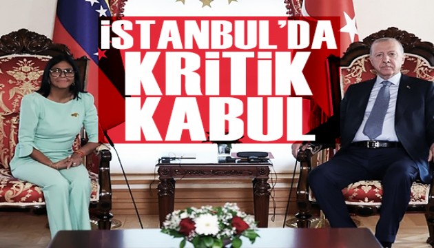 Cumhurbaşkanı Erdoğan Rodriguez ile görüştü